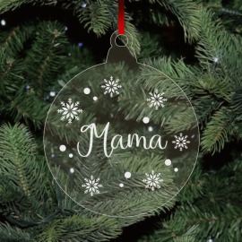 Plexi karácsonyfadísz - Mama