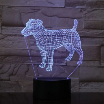 3D LED lámpa - Jack Russel Terrier