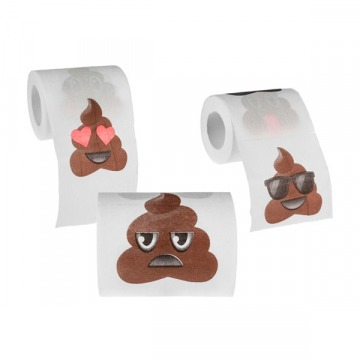 Kaki emoji WC-papír