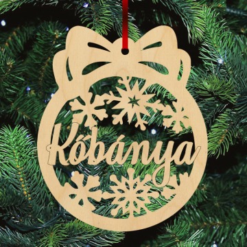 Fa karácsonyfadísz - Kőbánya