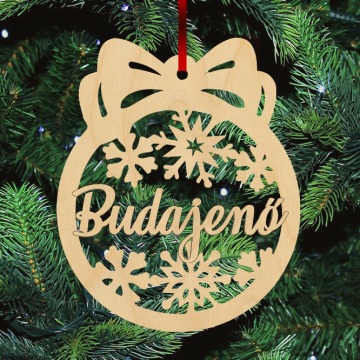 Fa karácsonyfadísz - Budajenő Fa karácsonyfadísz - Budajenő