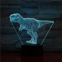 3D LED lámpa - T-Rex