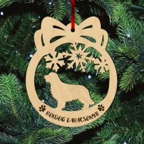 Fa karácsonyfadísz – Golden Retriever