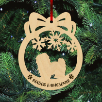 Fa karácsonyfadísz – Bichon havanese
