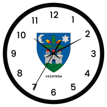 Veszprém megye címeres falióra