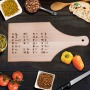 Egyiptomi hieroglifa abv vágódeszka - XXL